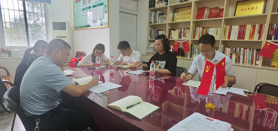 公司紀委書(shū)記付曉一行到綿陽(yáng)分公司開(kāi)展上半年黨支部黨建工作檢查