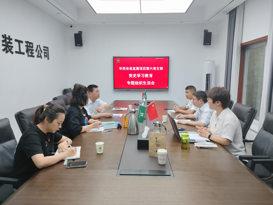 直屬項目第六黨支部召開(kāi)黨史學(xué)習教育專(zhuān)題組織生活