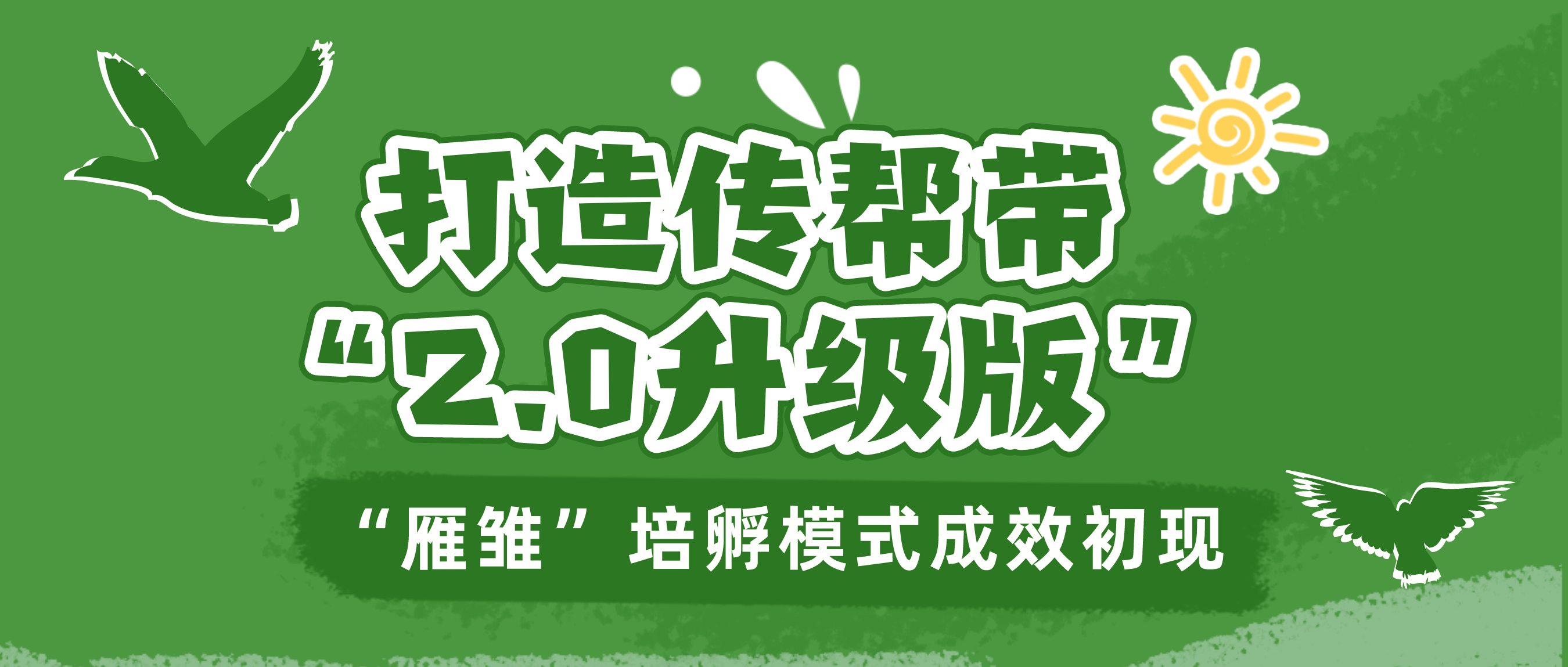 打造傳幫帶“2.0升級版” “雁雛”培孵模式成效初現